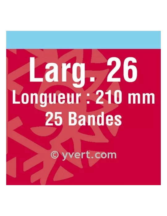 Bandes simple soudure - 26mm (Fond noir)
