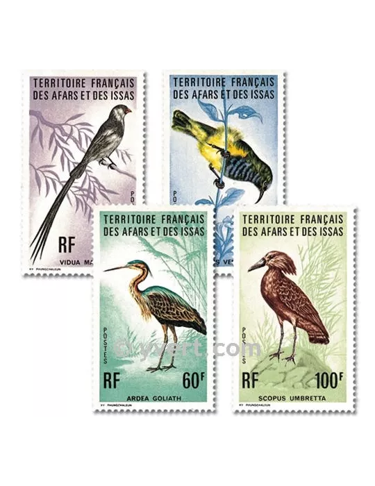 n° 410/413 - Timbre Afars et Issas Poste