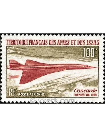 n° 60 - Timbre Afars et Issas Poste aérienne