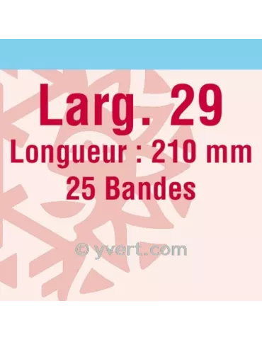 Bandes simple soudure - 29mm (Fond transparent)