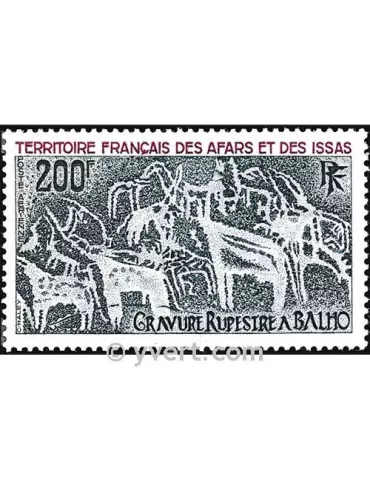 n° 100 - Timbre Afars et Issas Poste aérienne