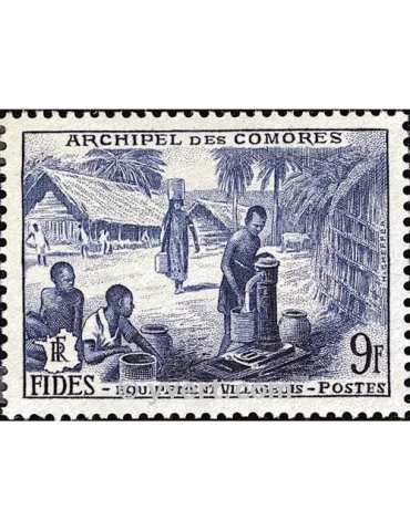 n° 14 - Timbre Comores Poste