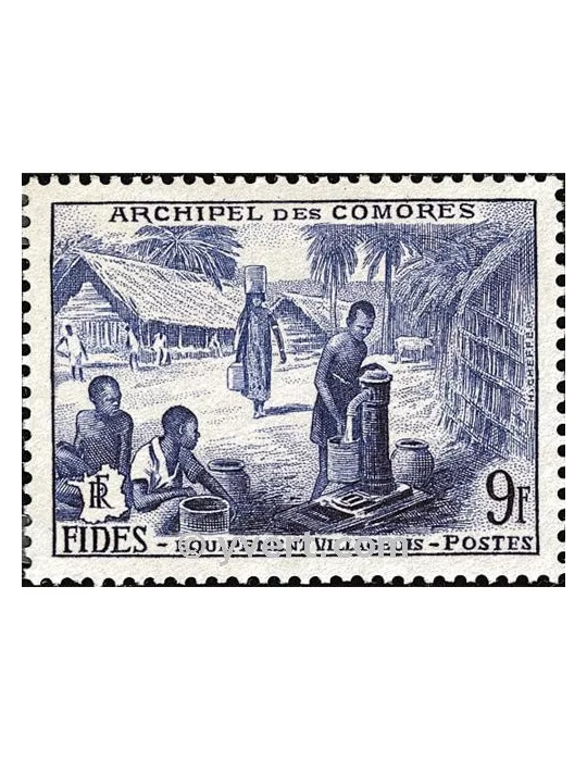 n° 14 - Timbre Comores Poste