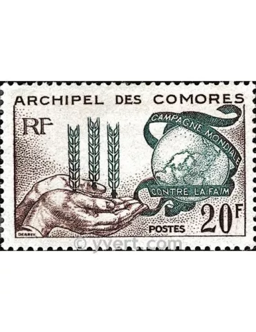 n° 26 - Timbre Comores Poste