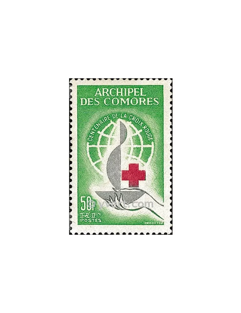 n° 27 - Timbre Comores Poste