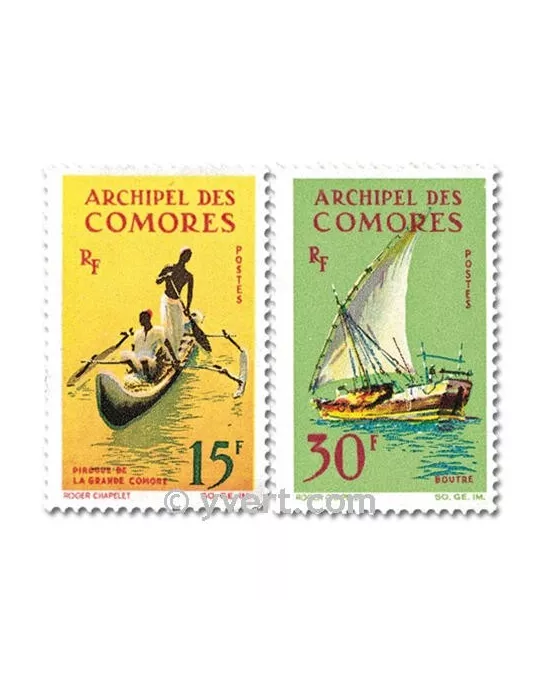 n° 33/34 - Timbre Comores Poste