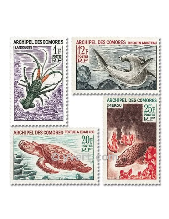 n° 35/38 - Timbre Comores Poste