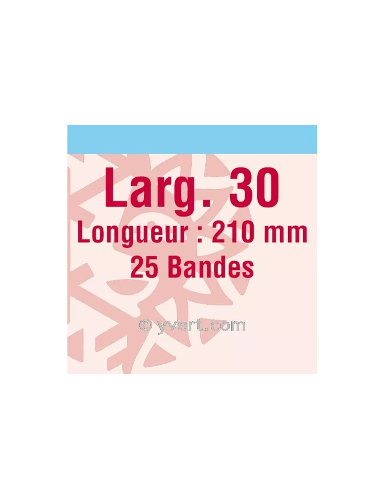 Bandes simple soudure - 30mm (Fond transparent)