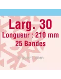 Bandes simple soudure - 30mm (Fond transparent)
