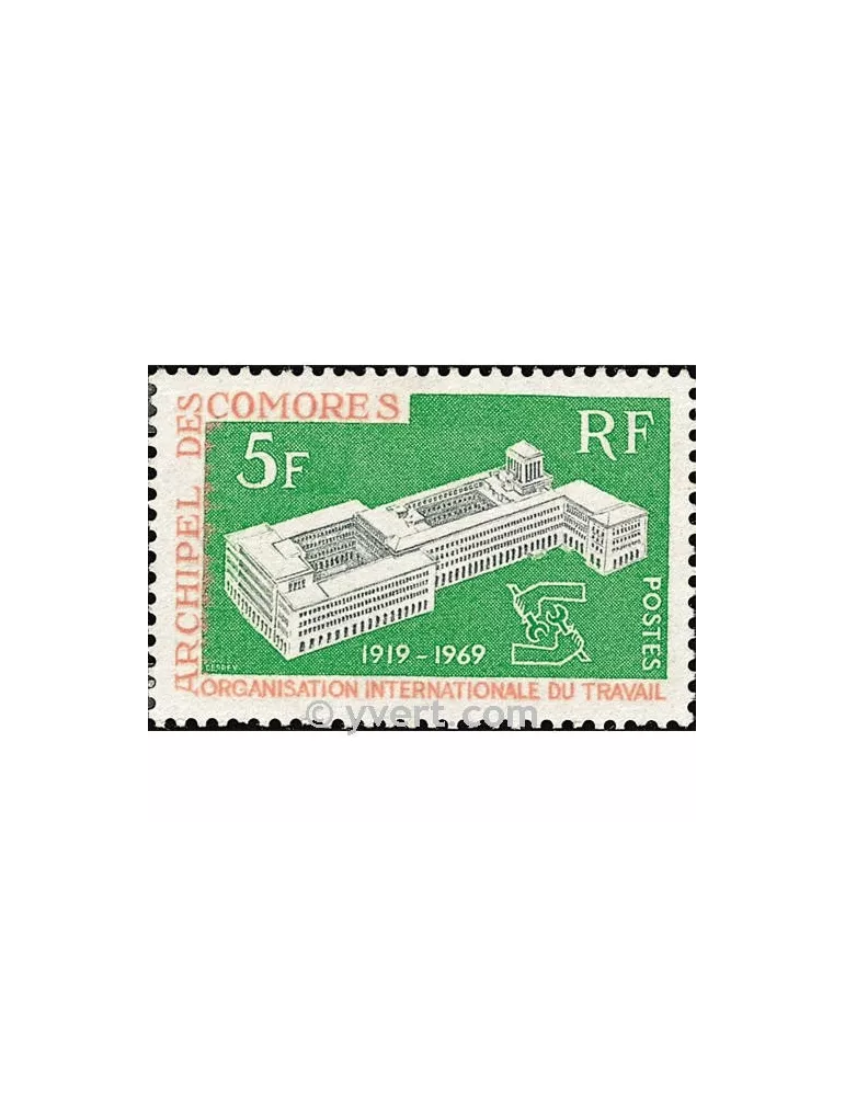 n° 55 - Timbre Comores Poste