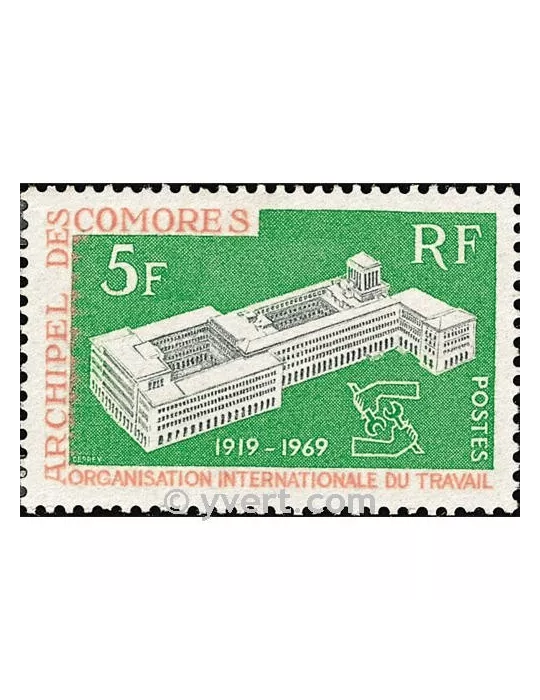 n° 55 - Timbre Comores Poste