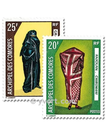 n° 58/59 - Timbre Comores Poste