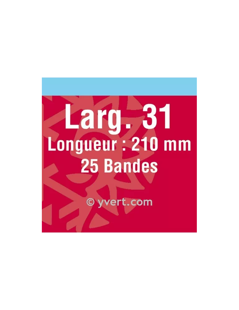 Bandes simple soudure - 31mm (Fond noir)