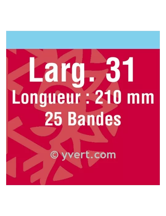 Bandes simple soudure - 31mm (Fond noir)