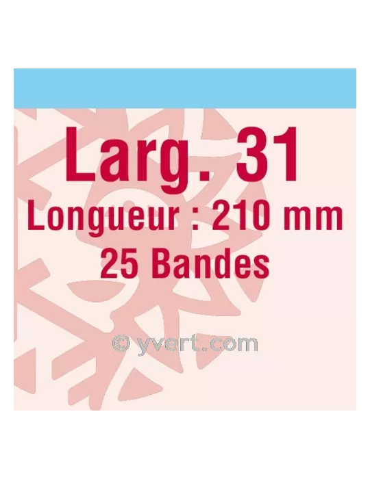 Bandes simple soudure - 31mm (Fond transparent)