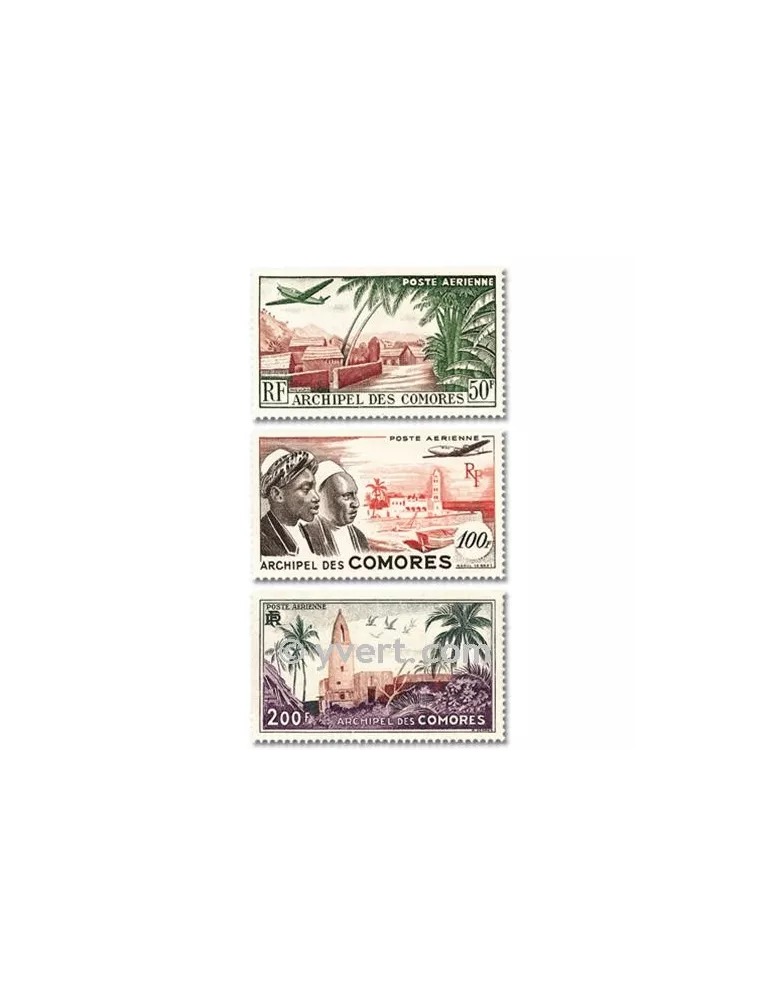 n° 1/3 - Timbre Comores Poste aérienne