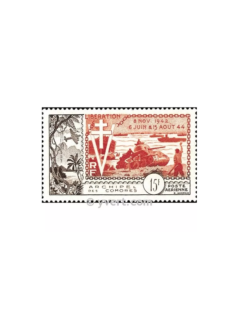 n° 4 - Timbre Comores Poste aérienne