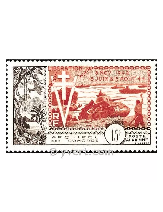 n° 4 - Timbre Comores Poste aérienne