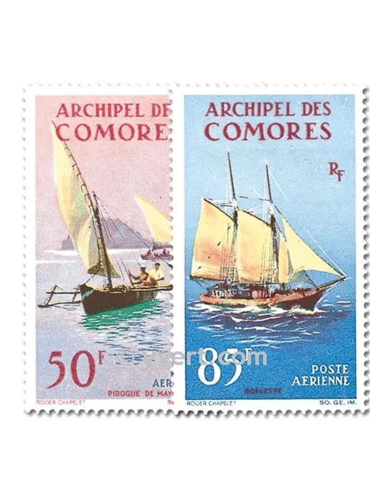 n° 10/11 - Timbre Comores Poste aérienne