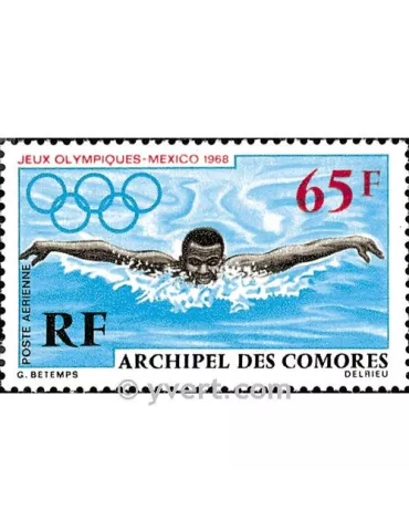 n° 25 - Timbre Comores Poste aérienne