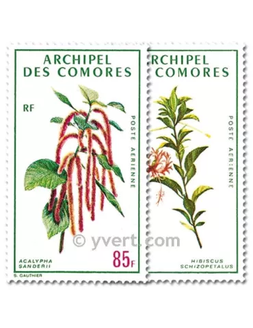 n° 37/38 - Timbre Comores Poste aérienne