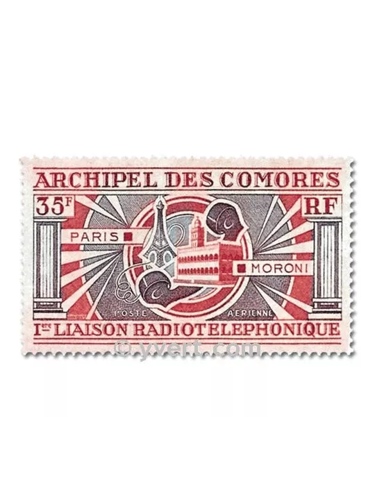 n° 42/43 - Timbre Comores Poste aérienne