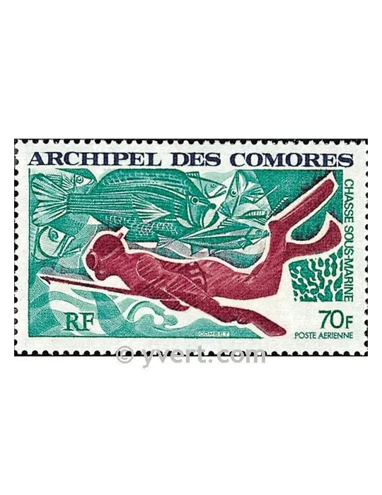 n° 44 - Timbre Comores Poste aérienne