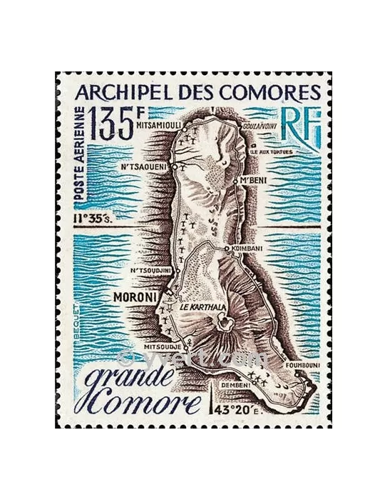 n° 53 - Timbre Comores Poste aérienne