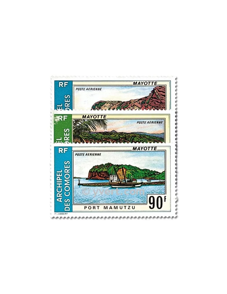 n° 62/64 - Timbre Comores Poste aérienne