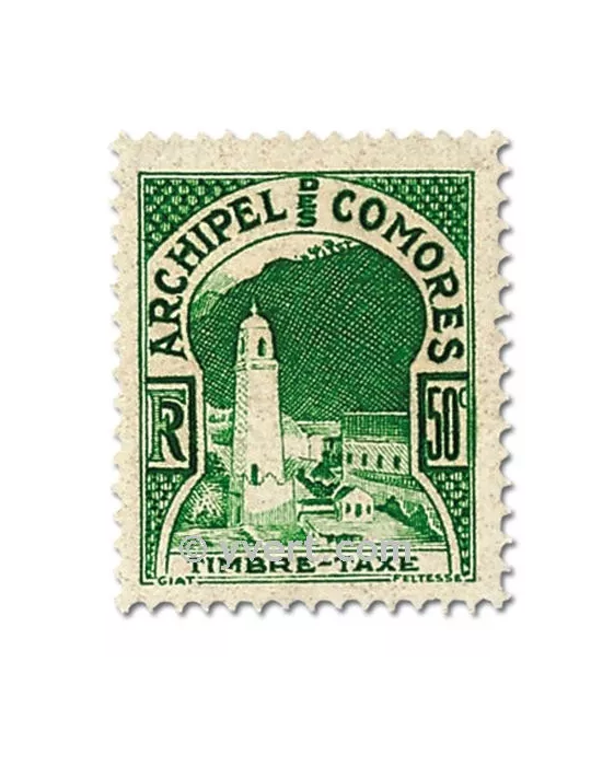 n° 1/2 - Timbre Comores Taxe