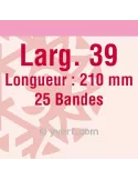 Bandes simple soudure - 39mm (Fond transparent)