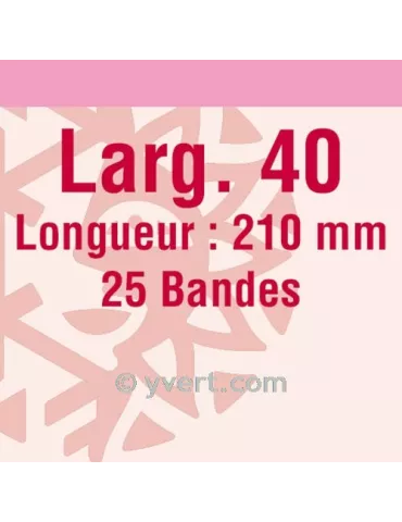 Bandes simple soudure - 40mm (Fond transparent)