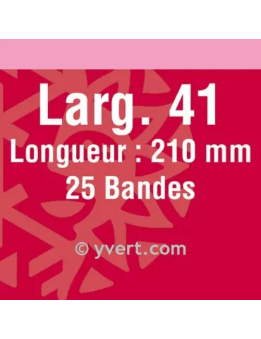 Bandes simple soudure - 41mm (Fond noir)