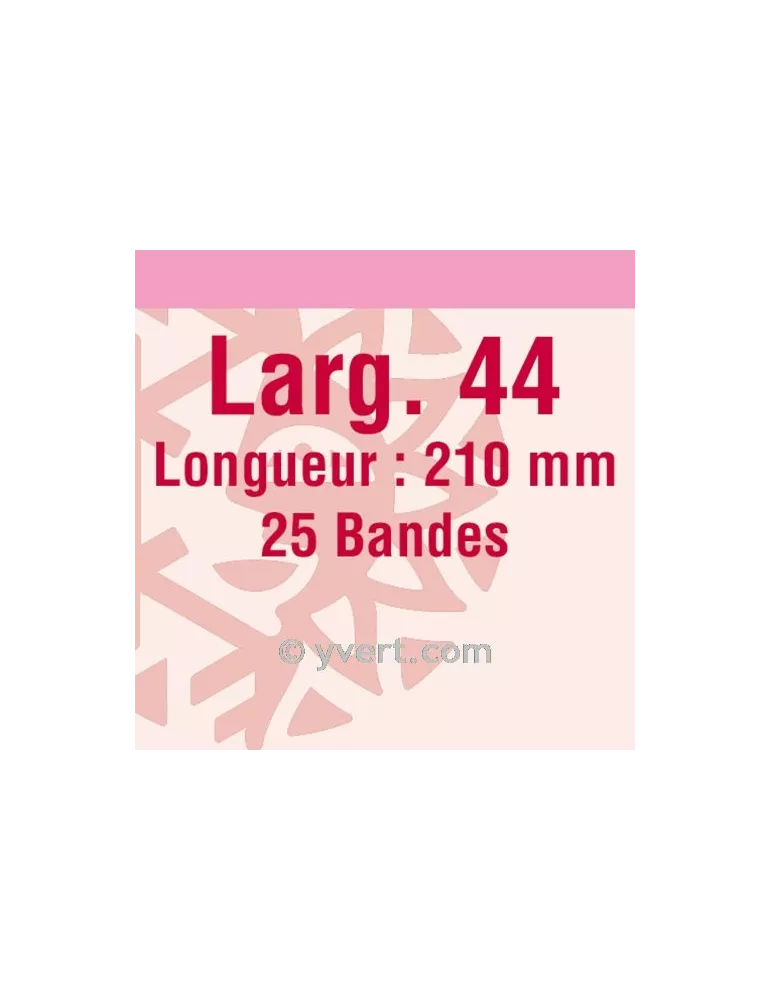 Bandes simple soudure - 44mm (Fond transparent)