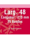 Bandes simple soudure - 48mm (Fond noir)