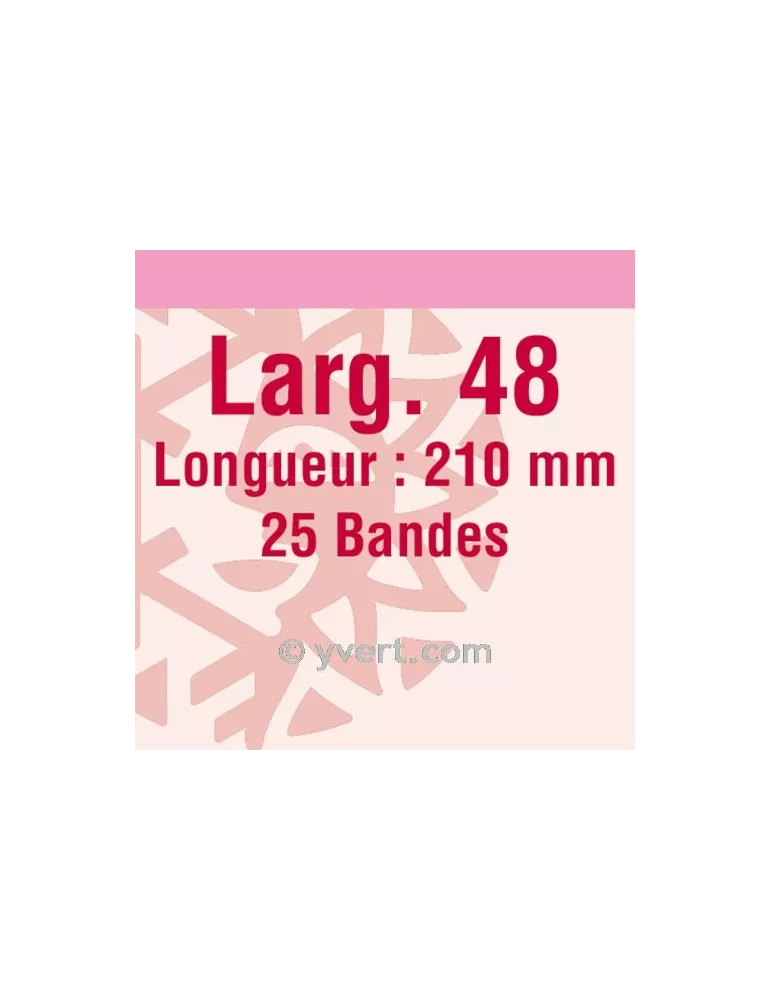 Bandes simple soudure - 48mm (Fond transparent)