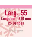 Bandes simple soudure - 55mm (Fond transparent)