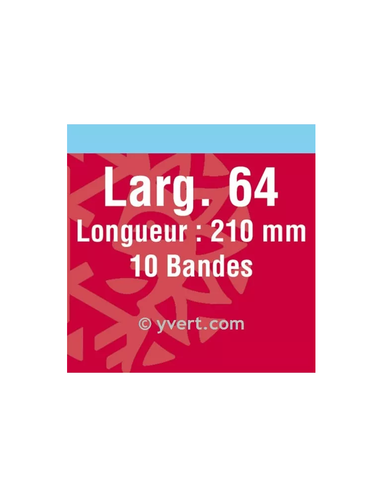 Bandes simple soudure - 64mm (Fond noir)