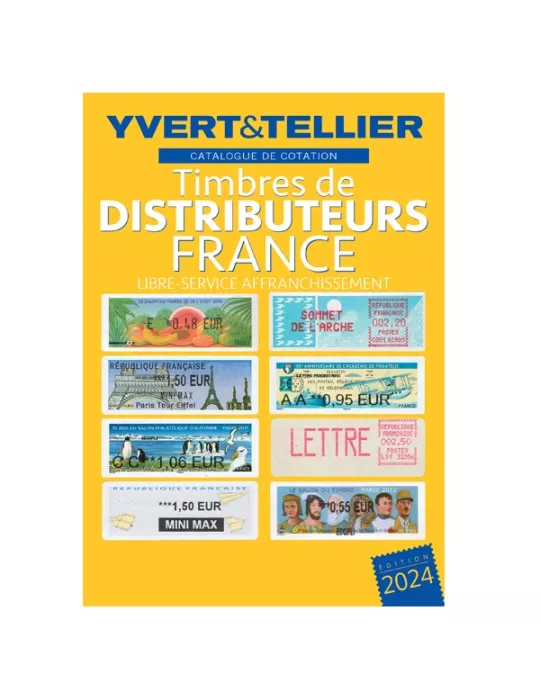 TIMBRES DE DISTRIBUTEURS 2024 (Catalogue des Timbres LIBRE-SERVICE AFFRANCHISSEMENT) )