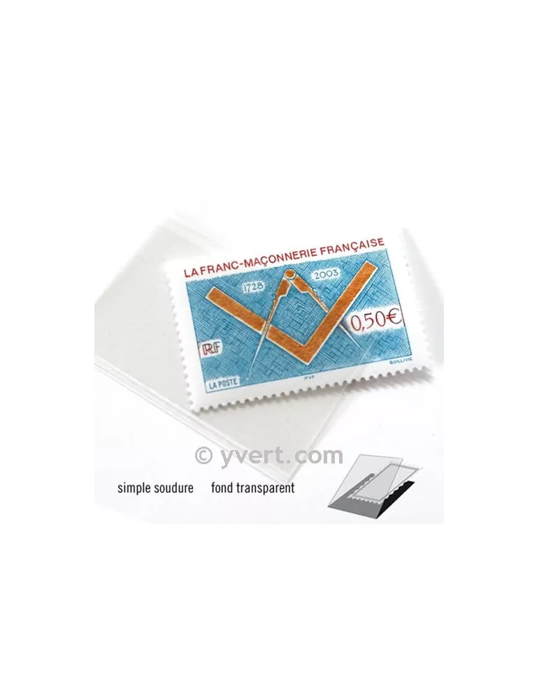 Pochettes simple soudure - Lxh:40x26mm (Fond transparent)