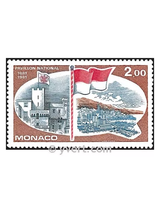 n° 1277 - Timbre Monaco Poste