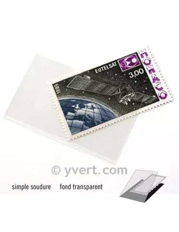 Pochettes simple soudure - Lxh:53x32mm (Fond transparent) 2