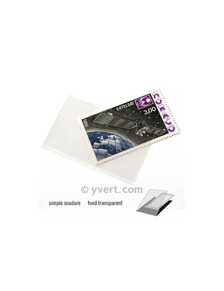 Pochettes simple soudure - Lxh:53x32mm (Fond transparent)