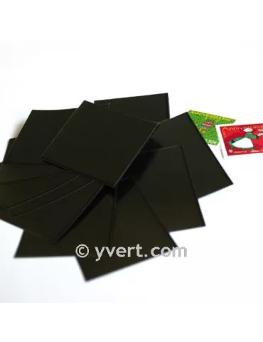 Pochettes simple soudure - Lxh:53x41mm (Fond noir) 2