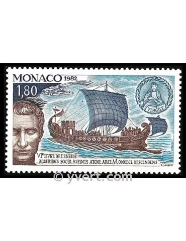 n° 1357 - Timbre Monaco Poste