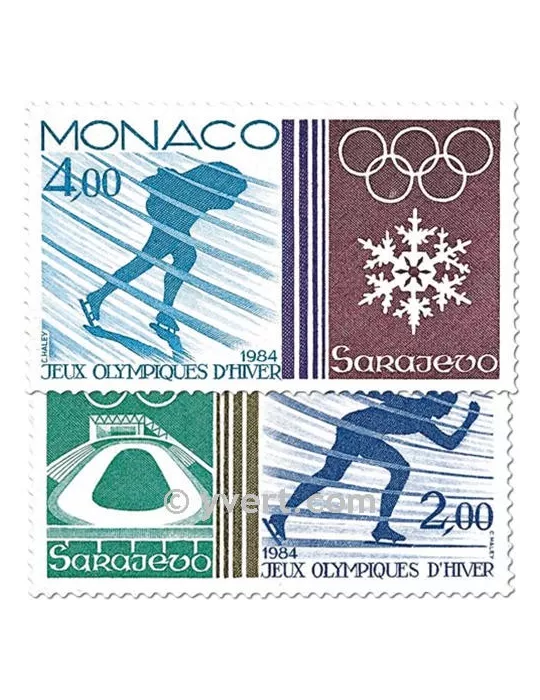 n° 1416/1417 - Timbre Monaco Poste