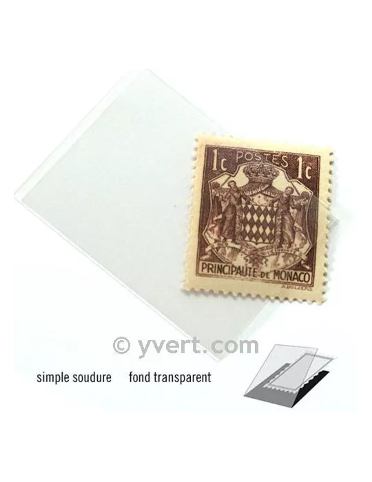 Pochettes simple soudure - Lxh:26x36mm (Fond transparent)