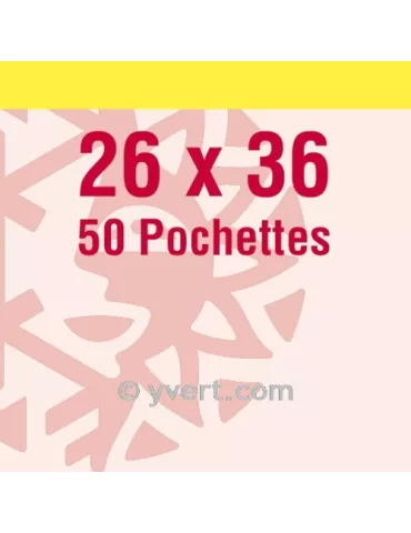 Pochettes simple soudure - Lxh:26x36mm (Fond transparent)