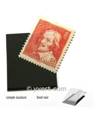 Pochettes simple soudure - Lxh:22x26mm (Fond noir) 2
