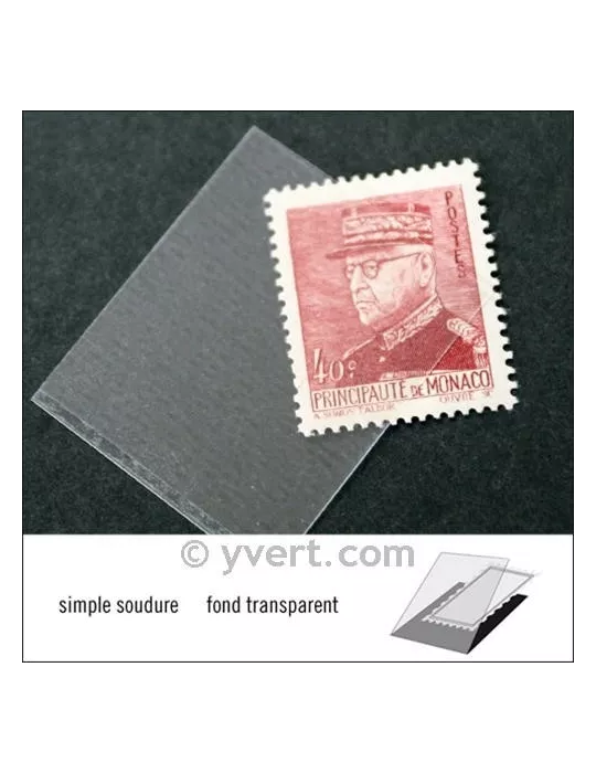 Pochettes simple soudure - Lxh:26x32mm (Fond transparent)